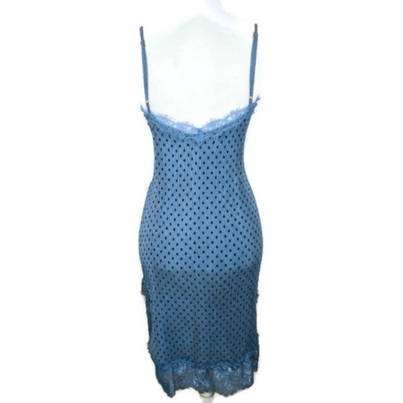 Free People Blue Dot Margo Pleated Slip Dress, 0 - Picture 6 of 7